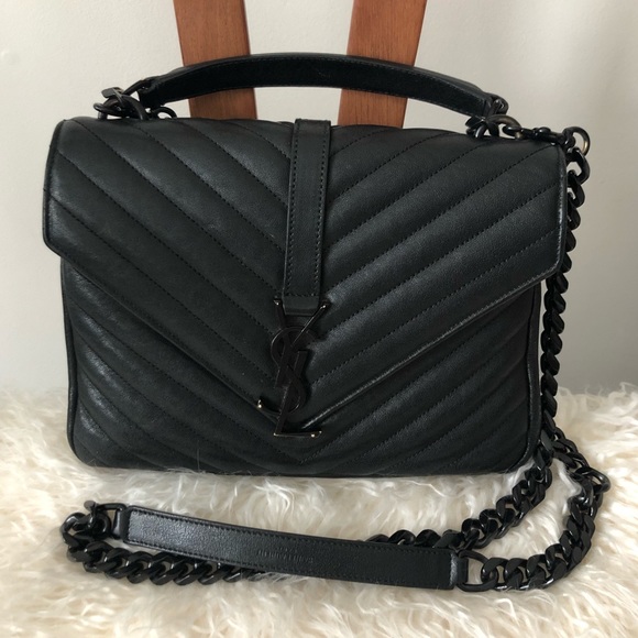 Saint Laurent Handbags - ❌SOLD💥 YSL SAINT LAURENT College Monogram Black
